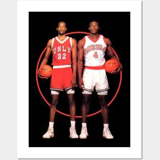 Vintage Stacey Augmon and Larry Johnson 1991 Posters and Art